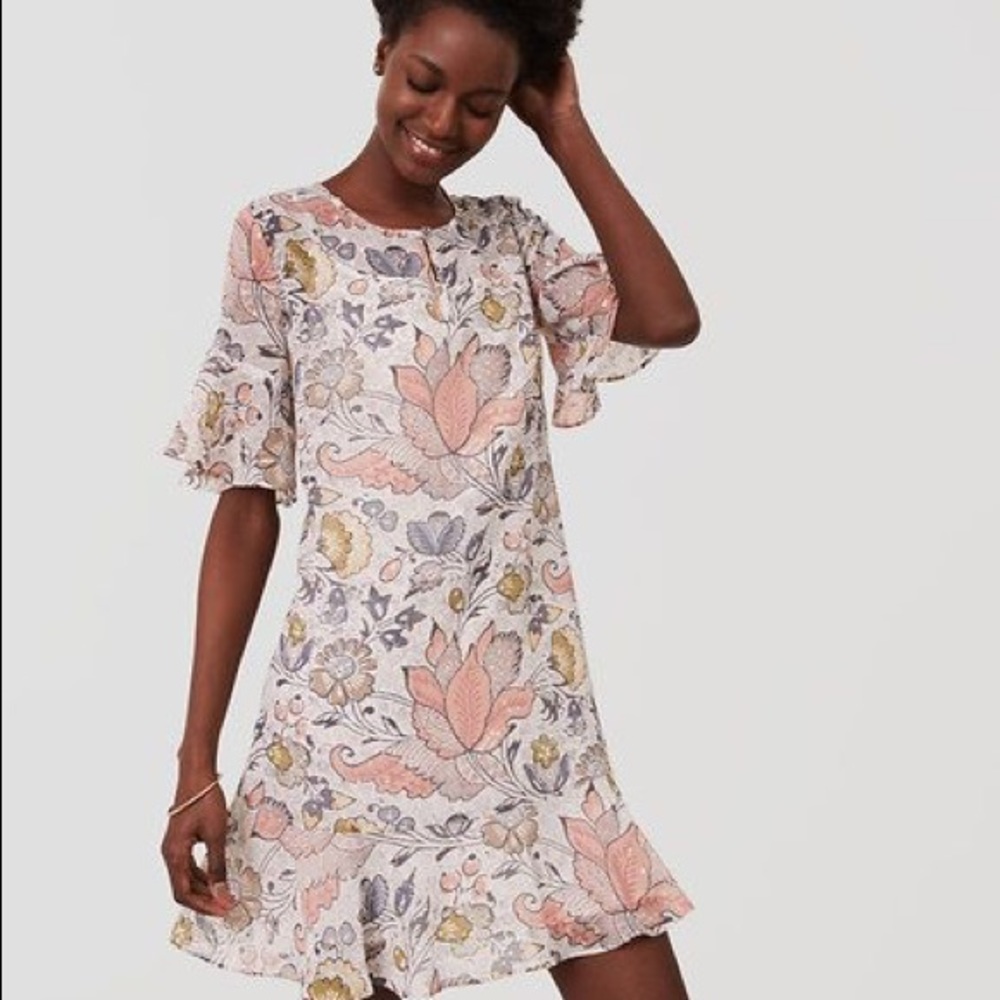 Floral Shimmer summer dress